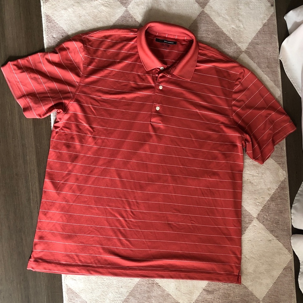 Greg Norman shirt sleeve golf shirt, men’s, size XL. Excellent condition.